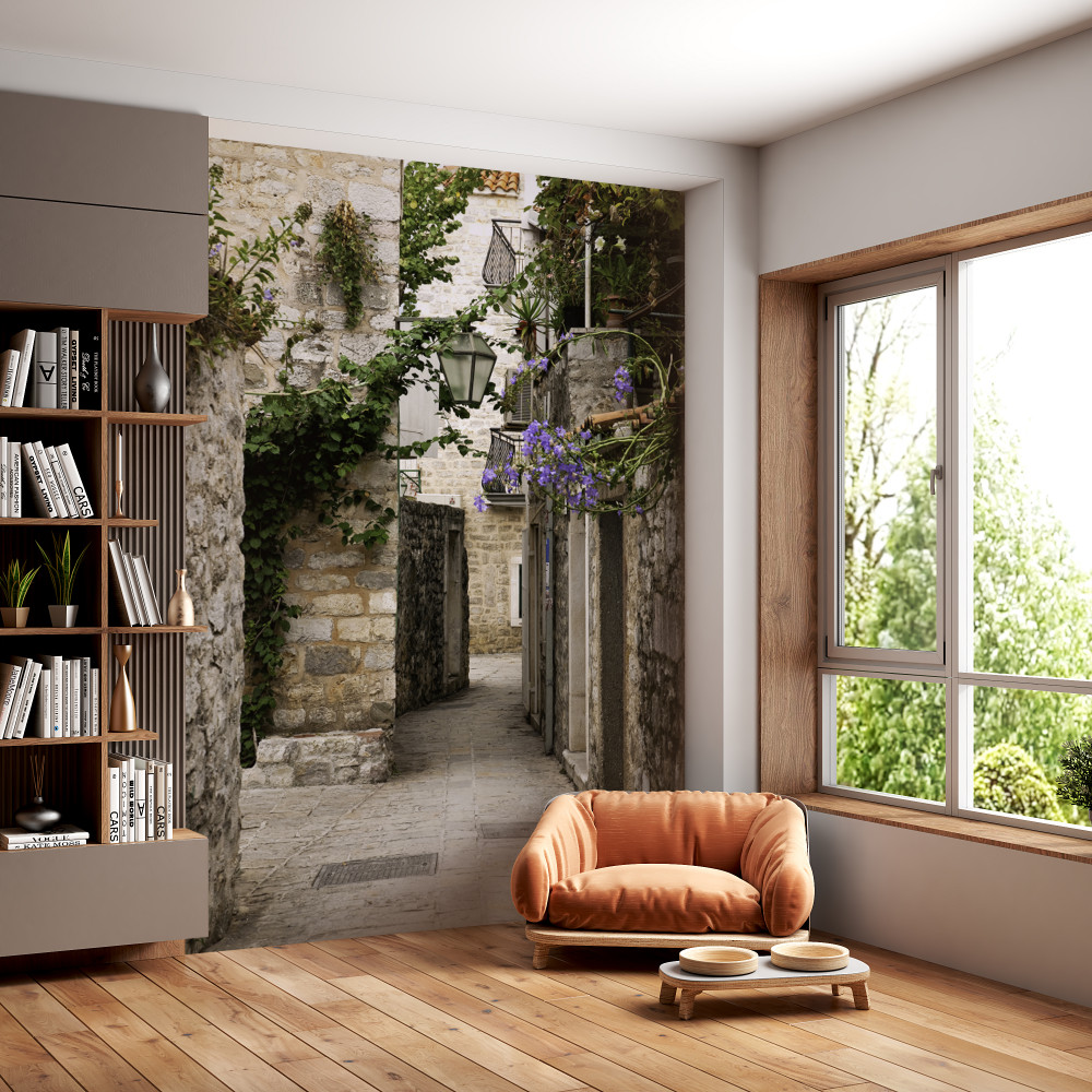 Fototapeta stara kamienna ulica miasta