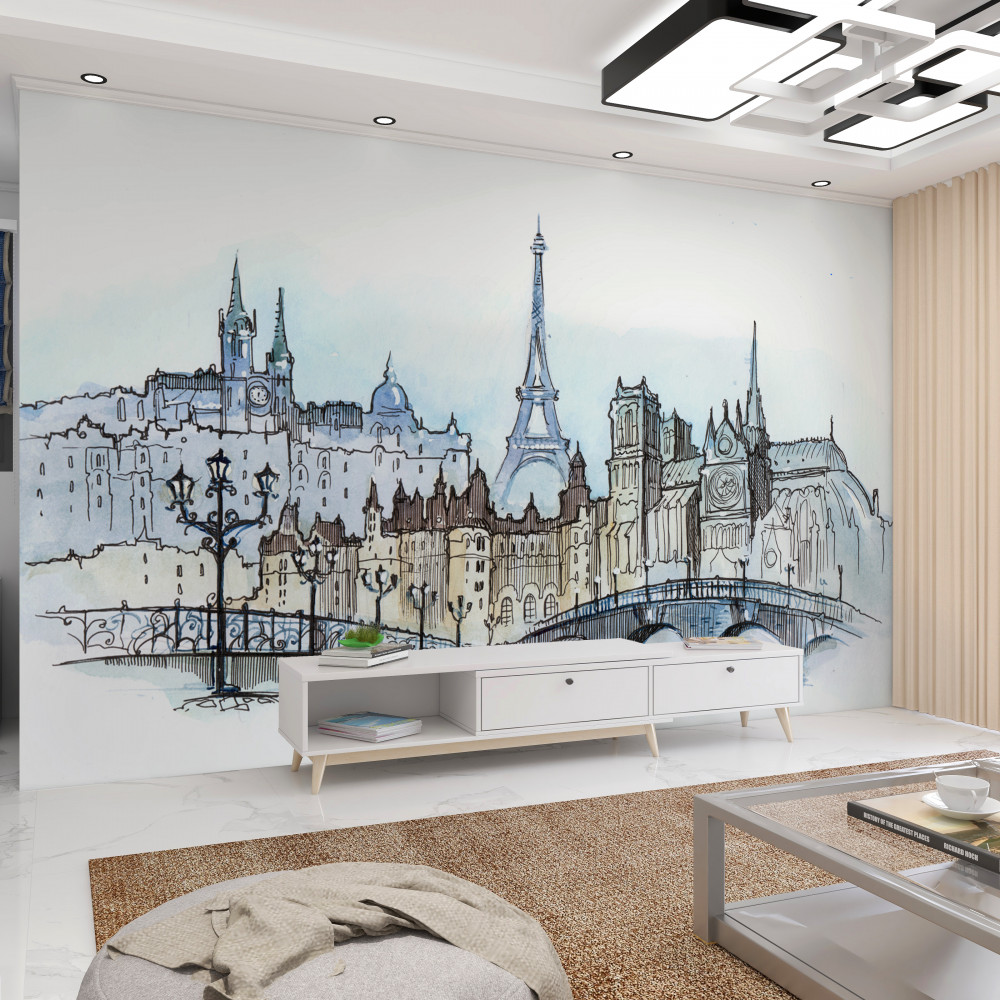 Fototapeta nasyp w starym Paryżu