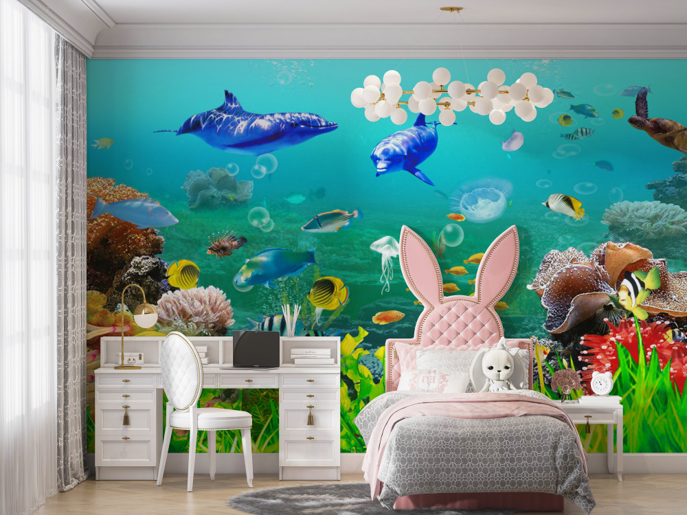 Fototapeta różnorodny podwodny świat