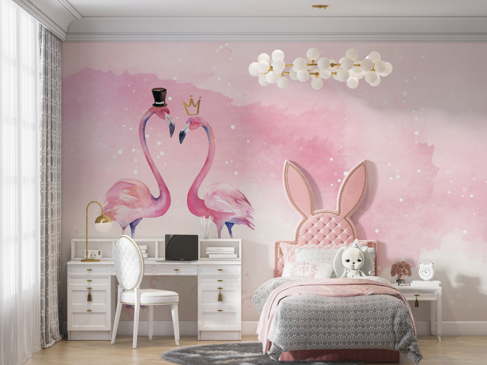 Fototapeta para różowych flamingów