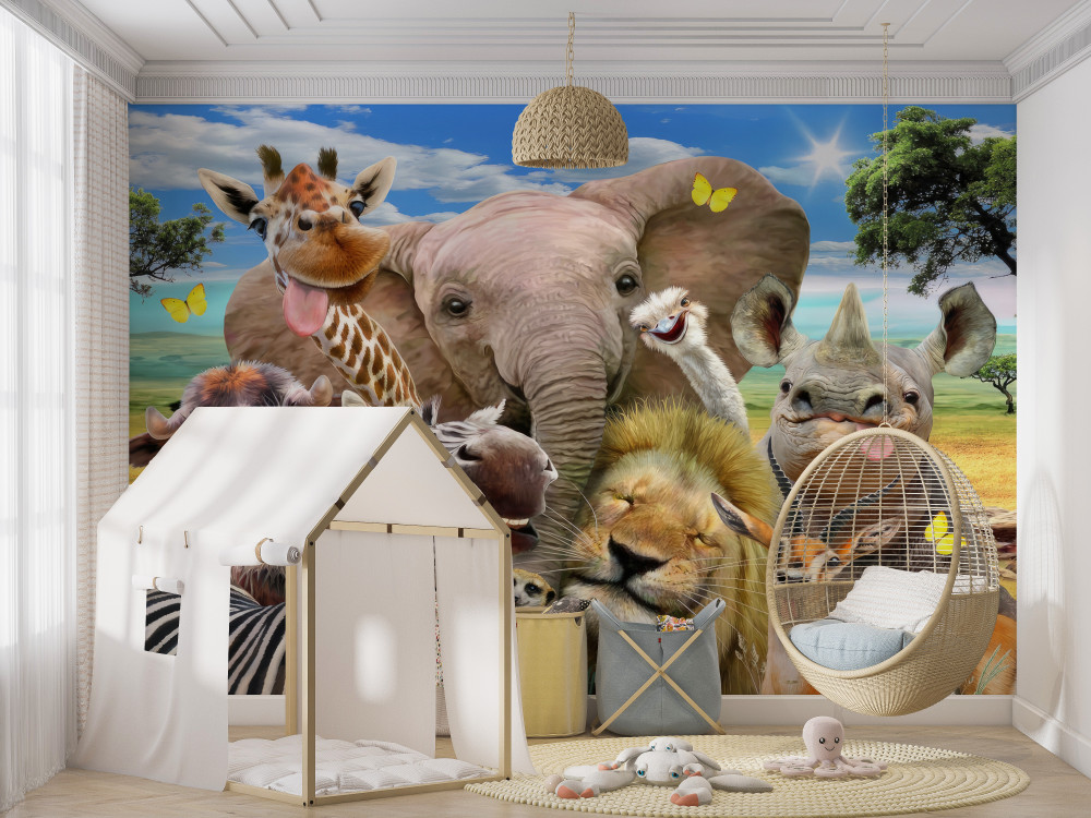 Fototapeta Przyjazne Afryce selfie