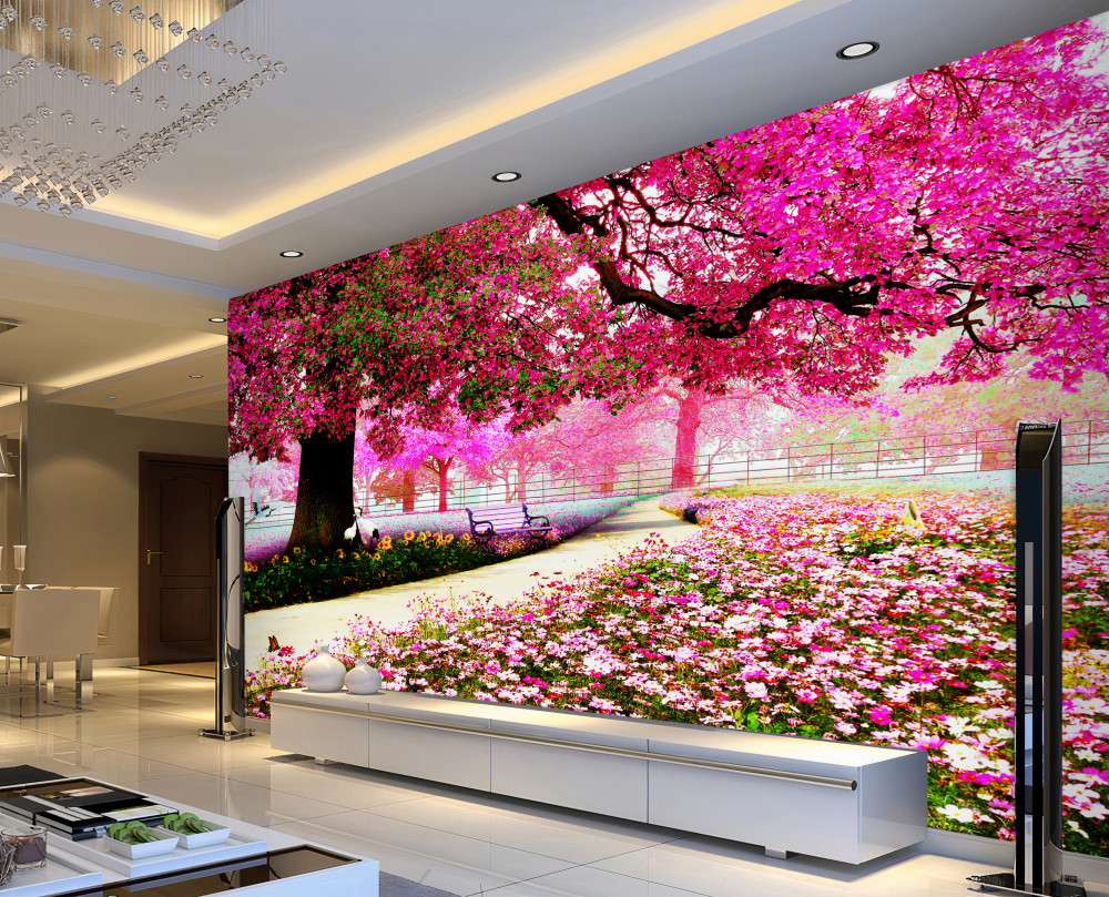 Fototapeta stara kwitnąca różowa sakura