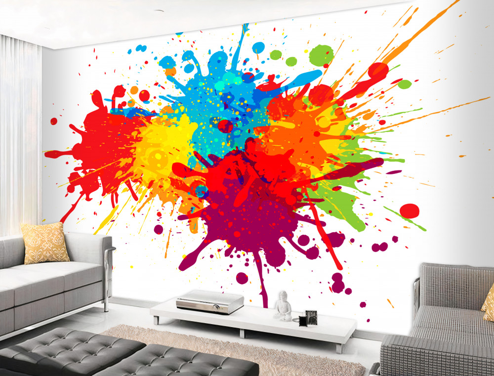 Fototapeta plamy jasnych kolorów