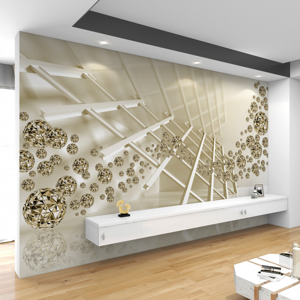 Fototapeta błyszczące kule z odbiciem