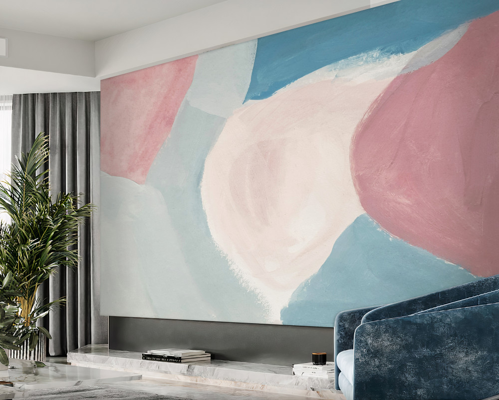 Fototapeta plamy pastelowej farby