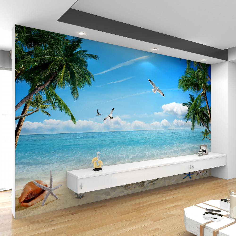 Fototapeta piaszczysta plaża i ocean