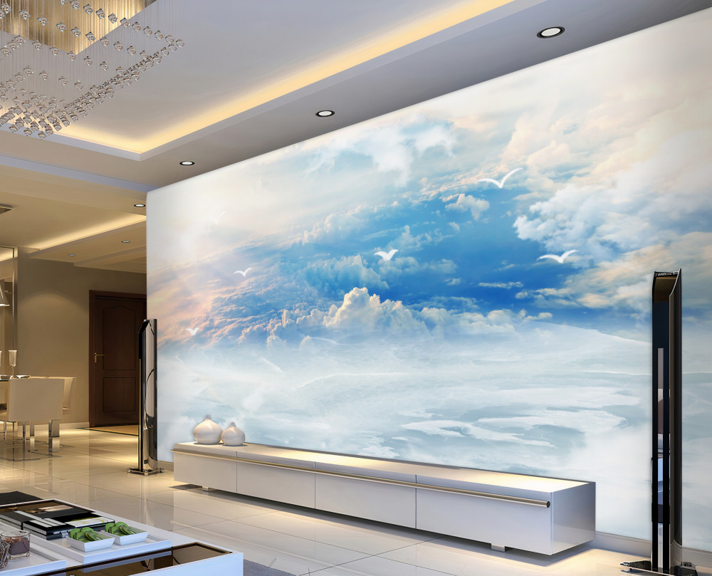 Fototapeta spokojne puszyste chmury