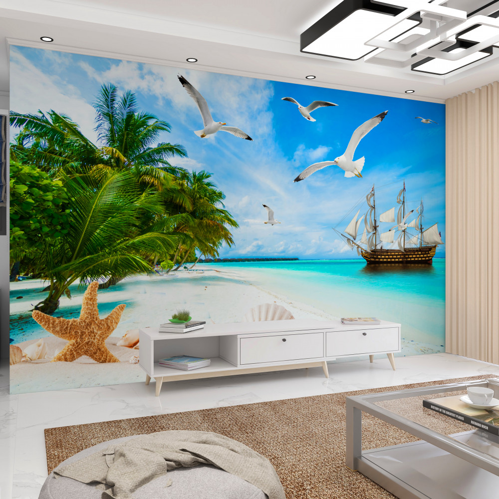 Fototapeta molo na bezludnej wyspie