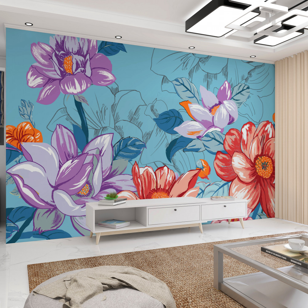 Fototapeta piękne kwiaty z bliska