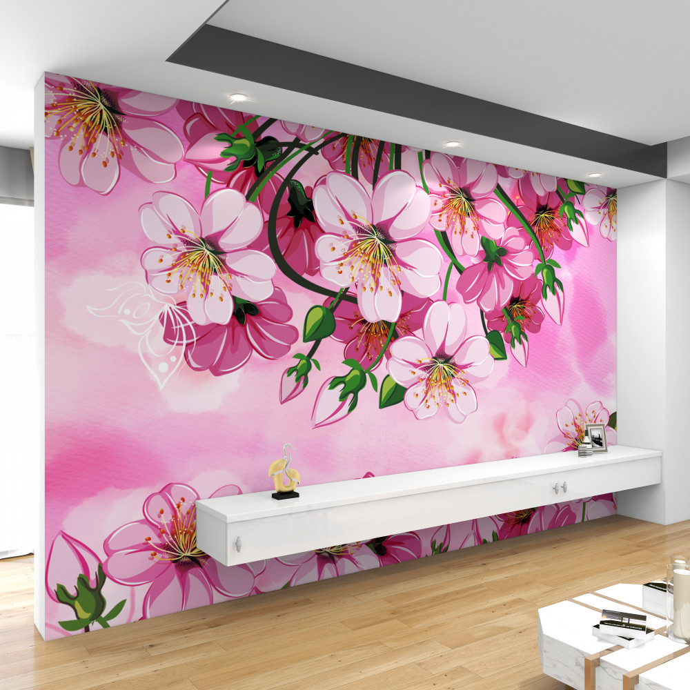 Fototapeta Kwiaty wiśni japońskiej