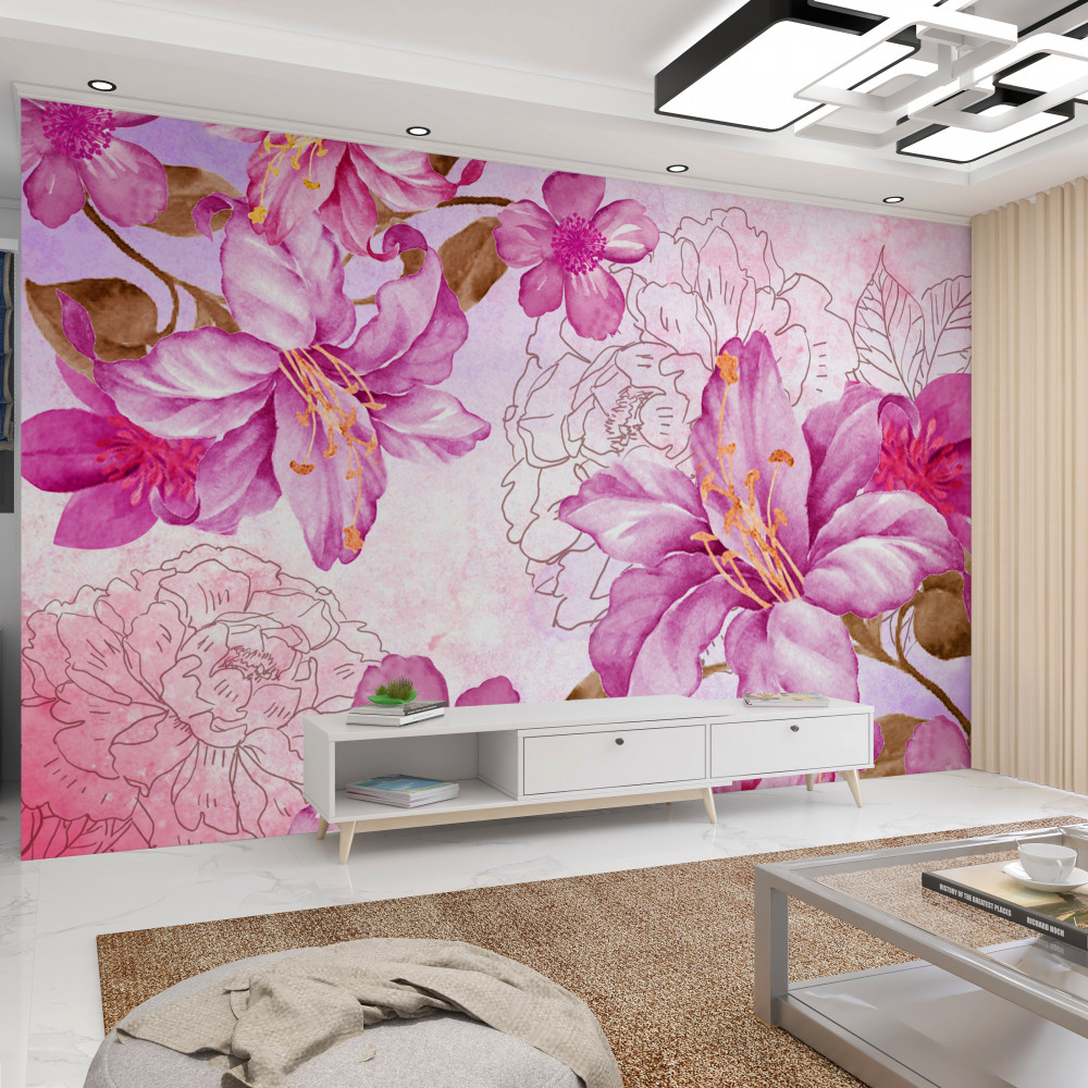 Fototapeta abstrakcyjna elegancja kwiatów