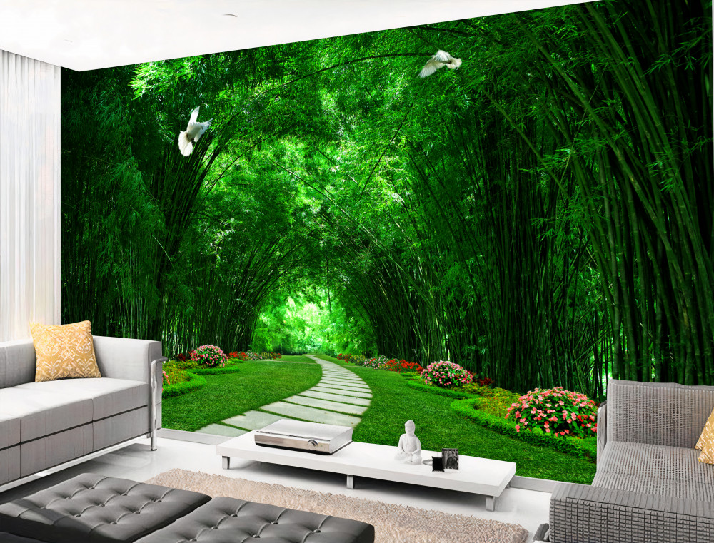 Fototapeta drogę przez tunel wśród koron drzew