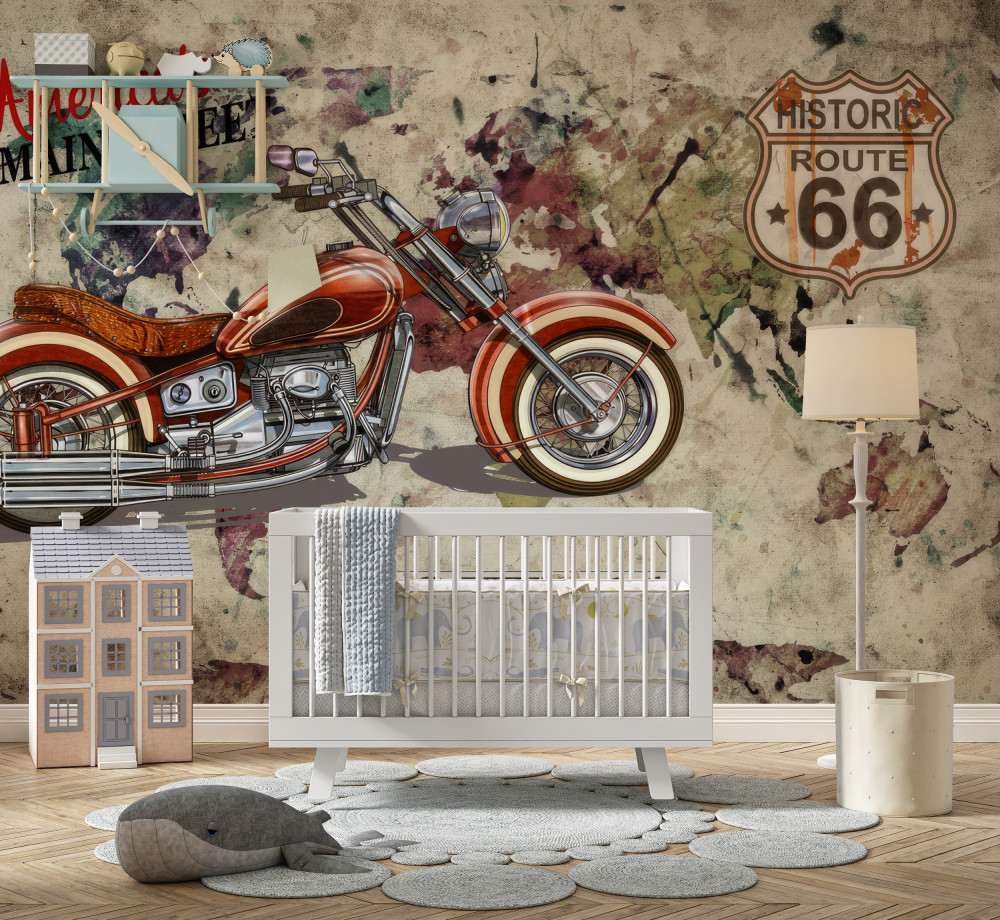 Fototapeta stylowy amerykański motocykl