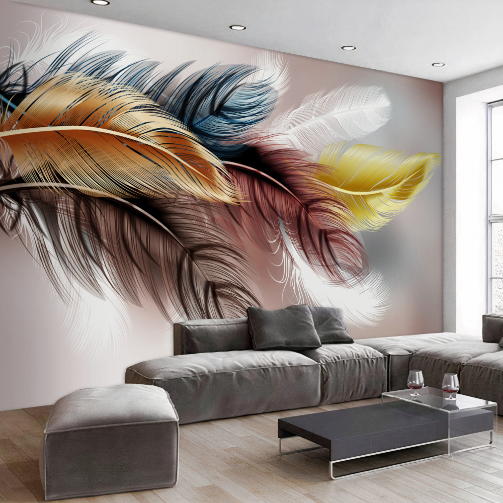 Fototapeta zabytkowe szmaragdowe pióra