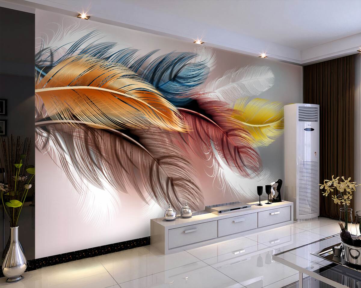 Fototapeta Wielobarwne pióra