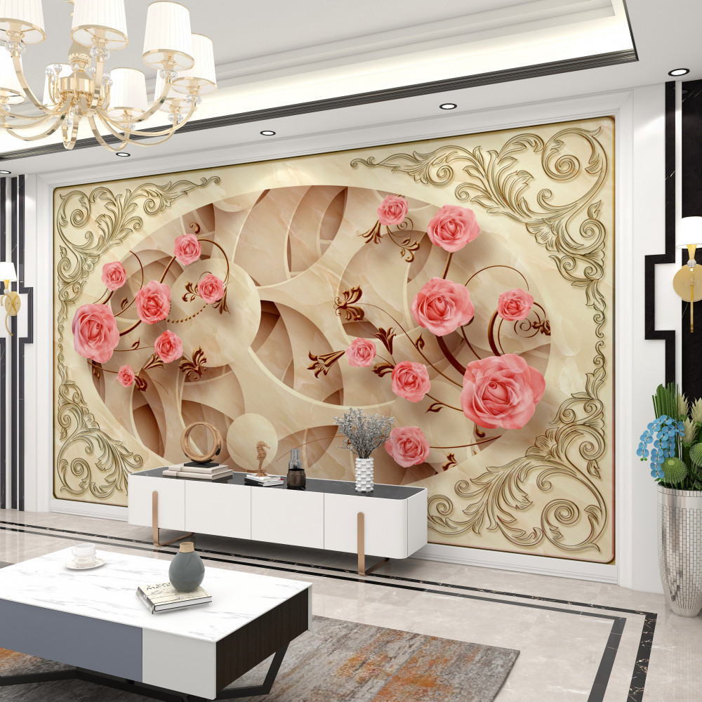 Fototapeta spryskaj różowe róże