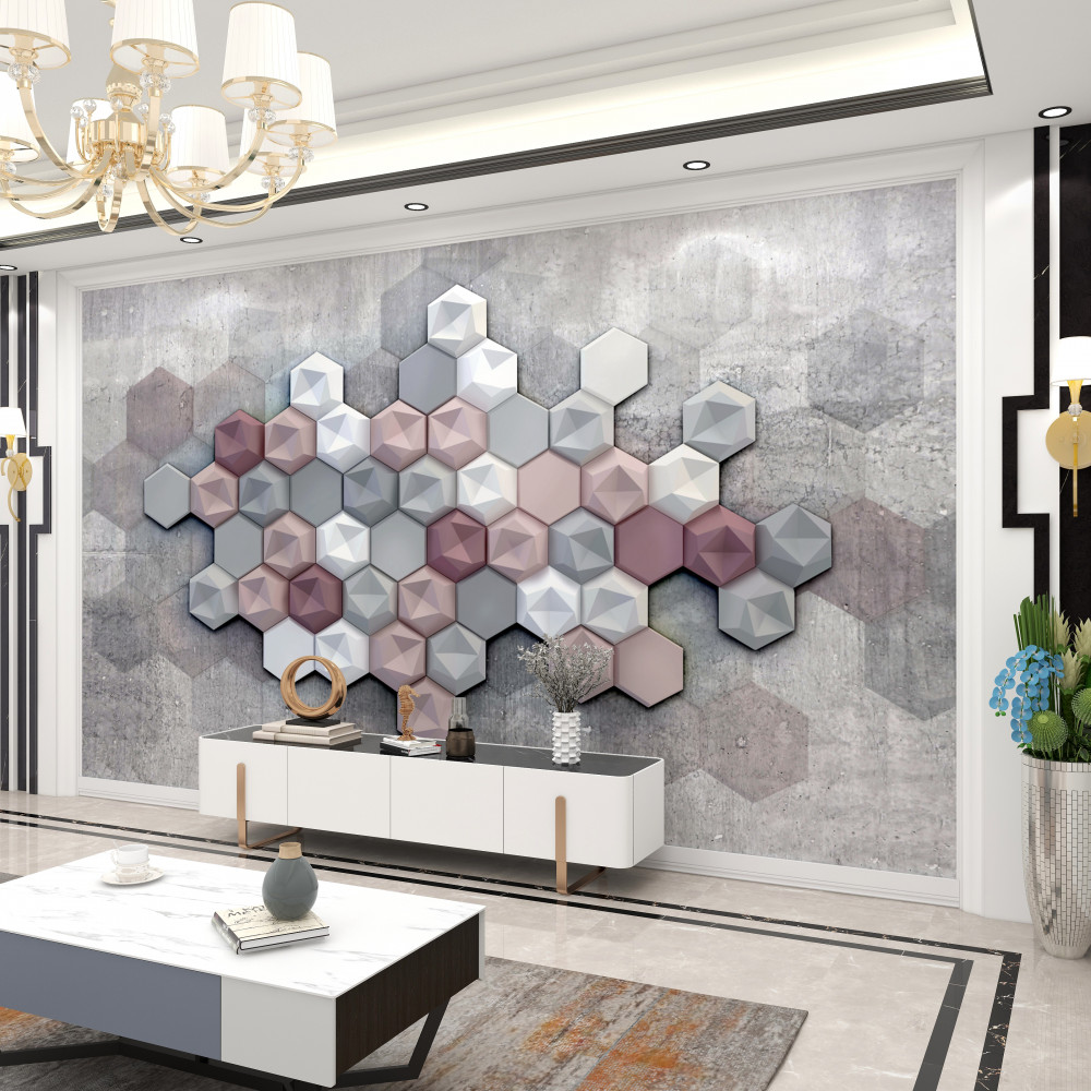 Fototapeta struktura komórkowa pięciokątów