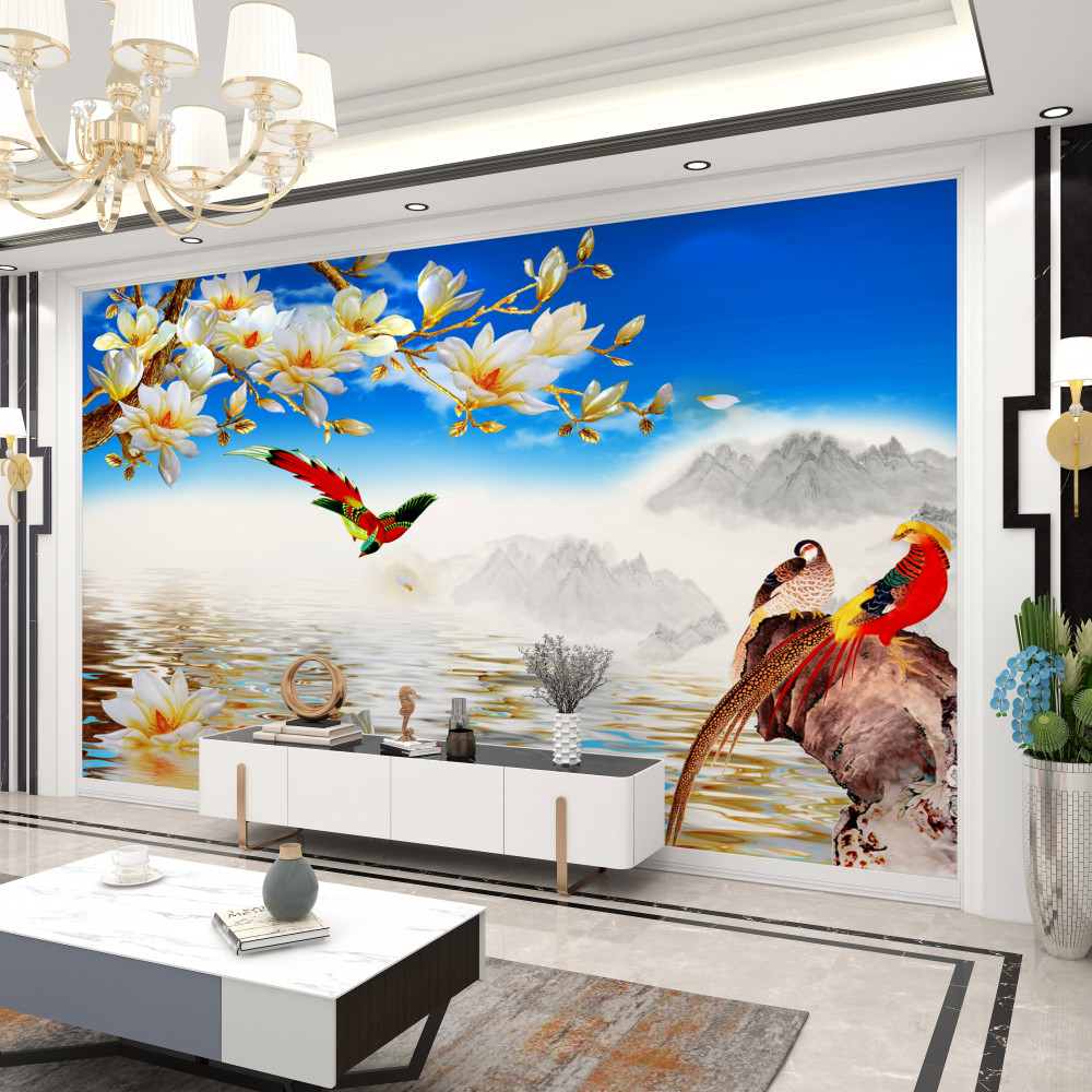 Fototapeta piękne ptaki nad wodą