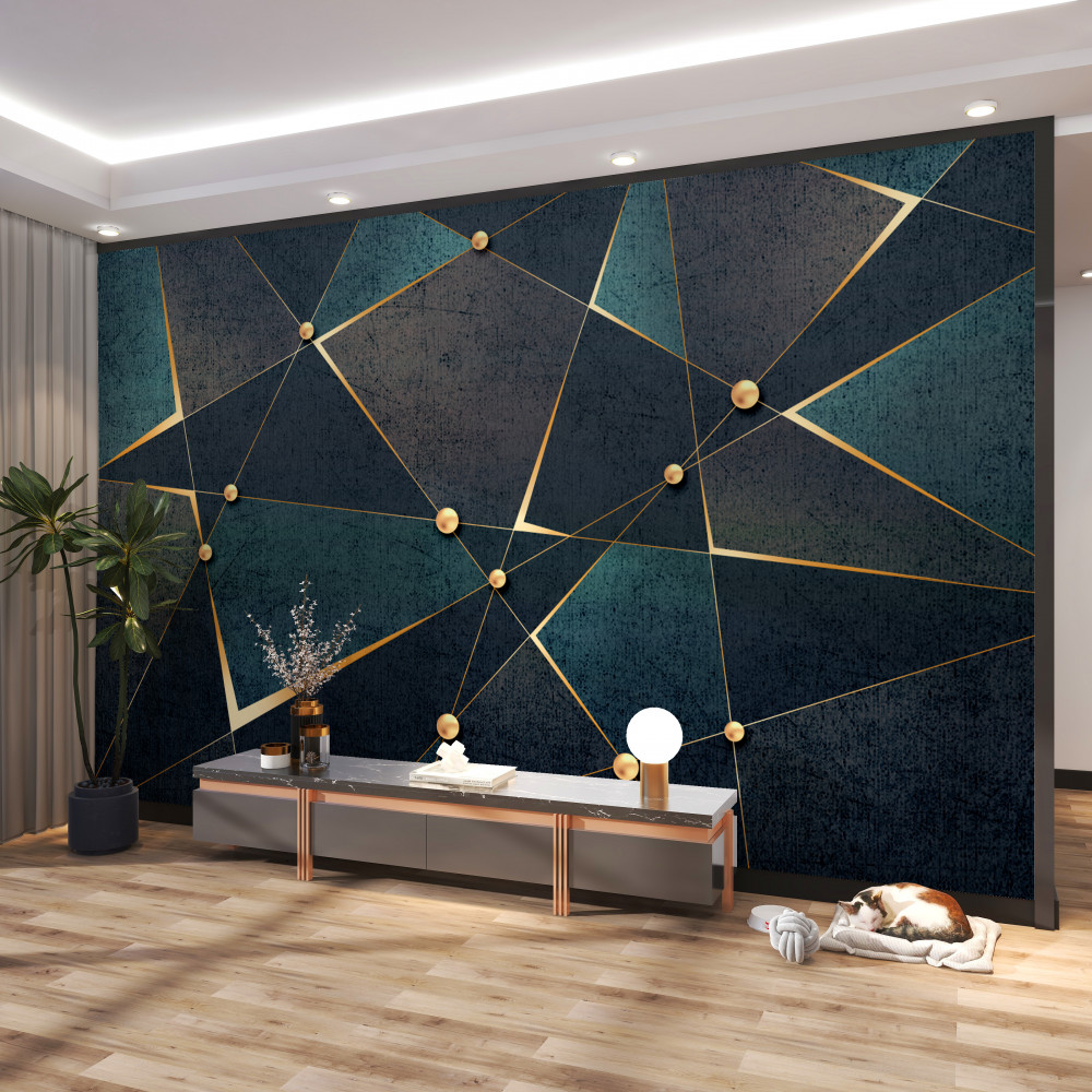 Fototapeta jasne światła o zmierzchu nocy