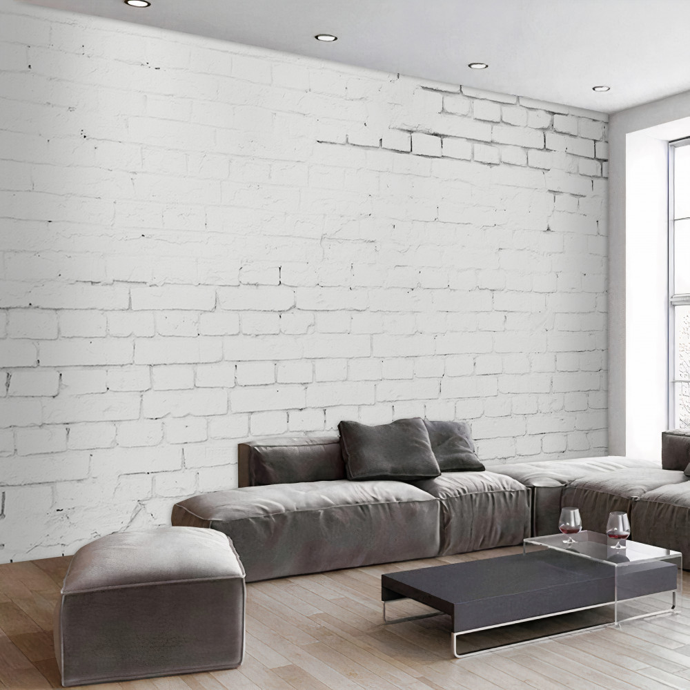 Fototapeta tekstura ściany z białej cegły