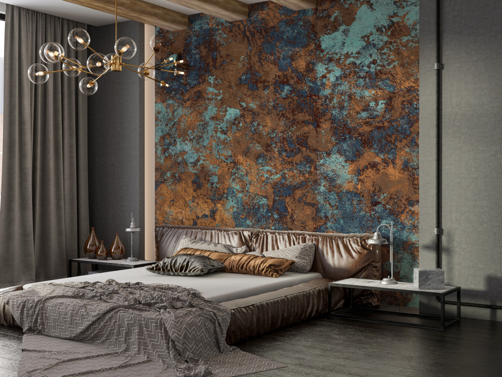 Fototapeta stara zardzewiała blacha