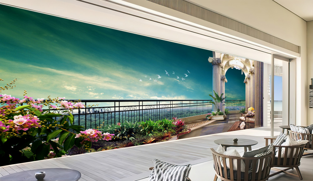 Fototapeta letni taras z altaną