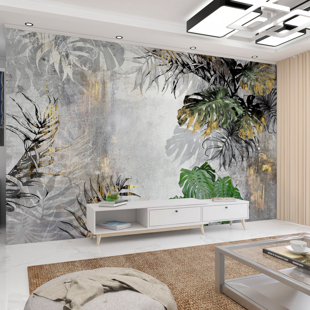 Fototapeta las deszczowy podczas deszczu