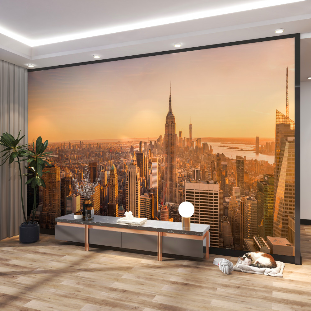Fototapeta wschód słońca nad Nowym Jorkiem