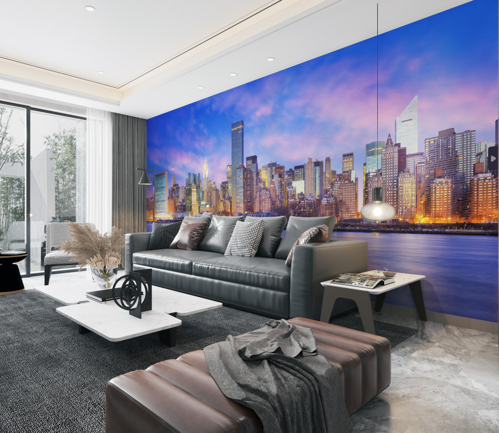 Fototapeta panorama drapaczy chmur miasta