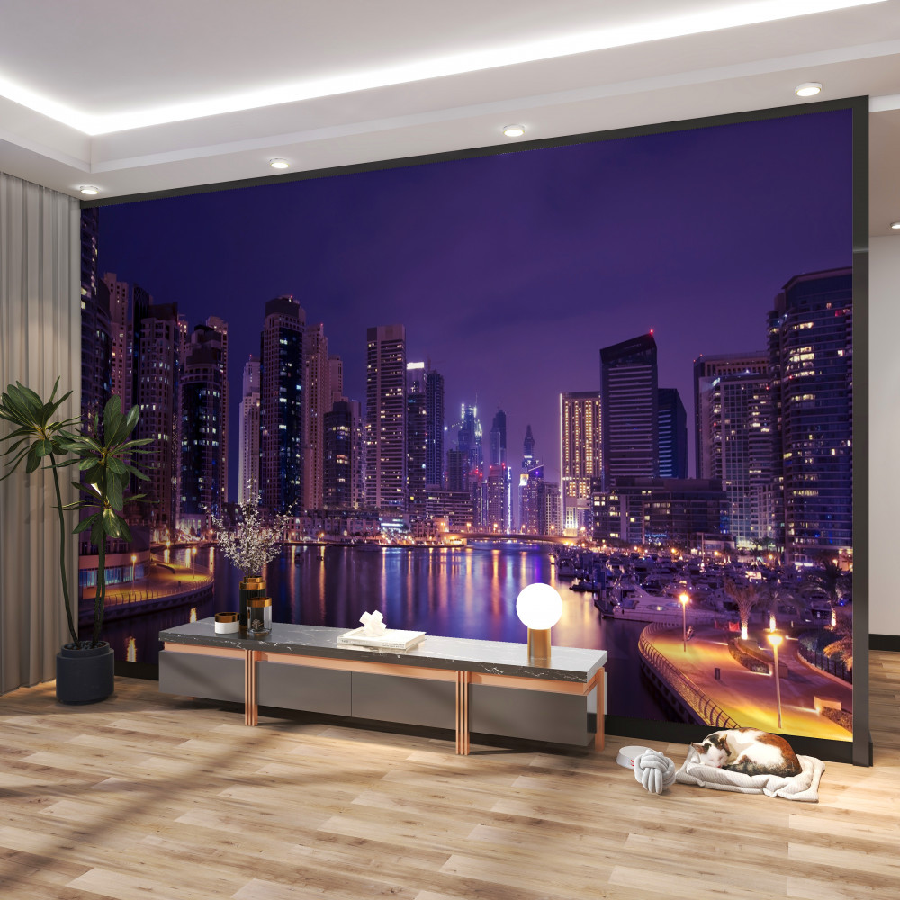 Fototapeta Wieżowce Chicago nocą