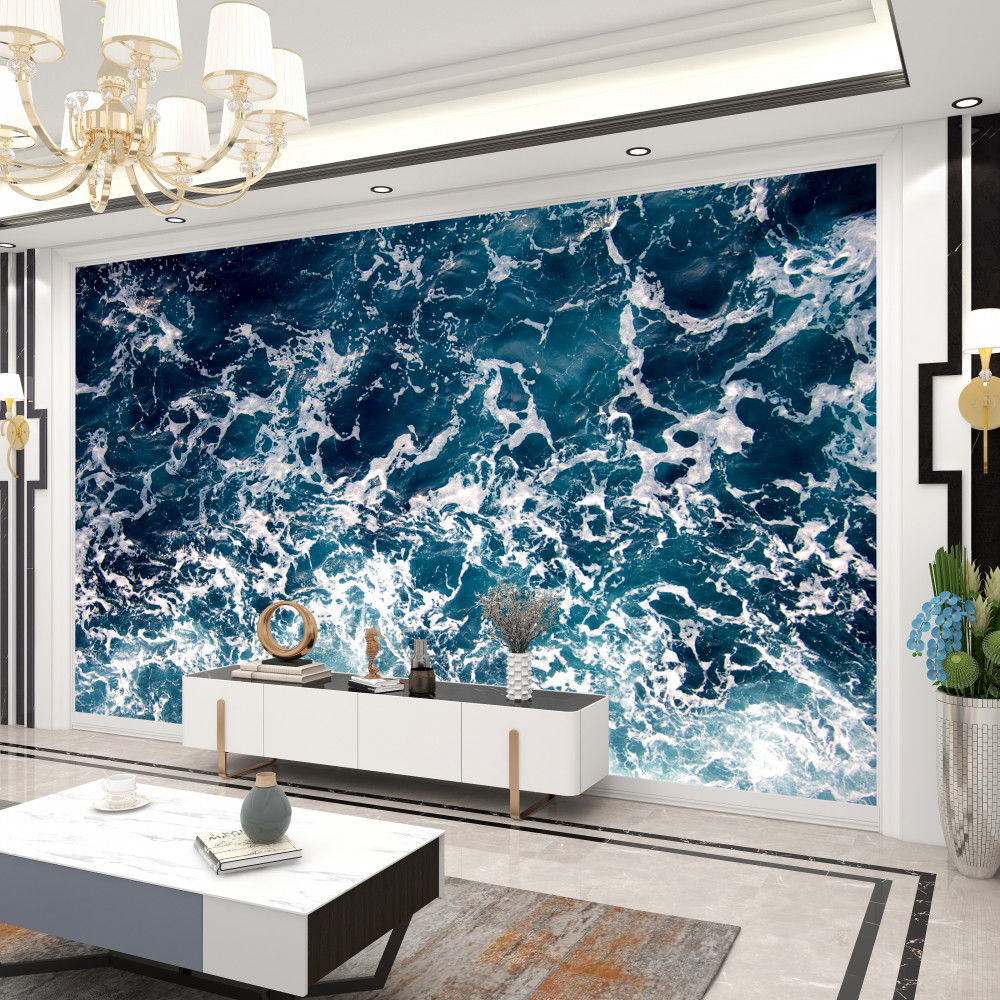 Fototapeta wściekłe niebieskie fale