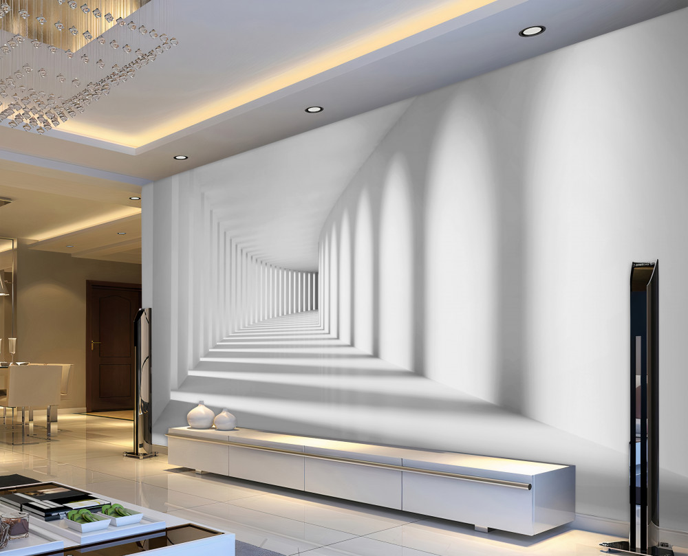 Fototapeta wysokie kolumny tunelu wyjściowego