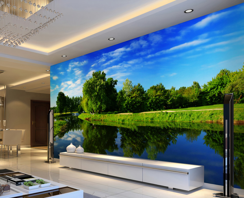 Fototapeta drzewa nad rzeką