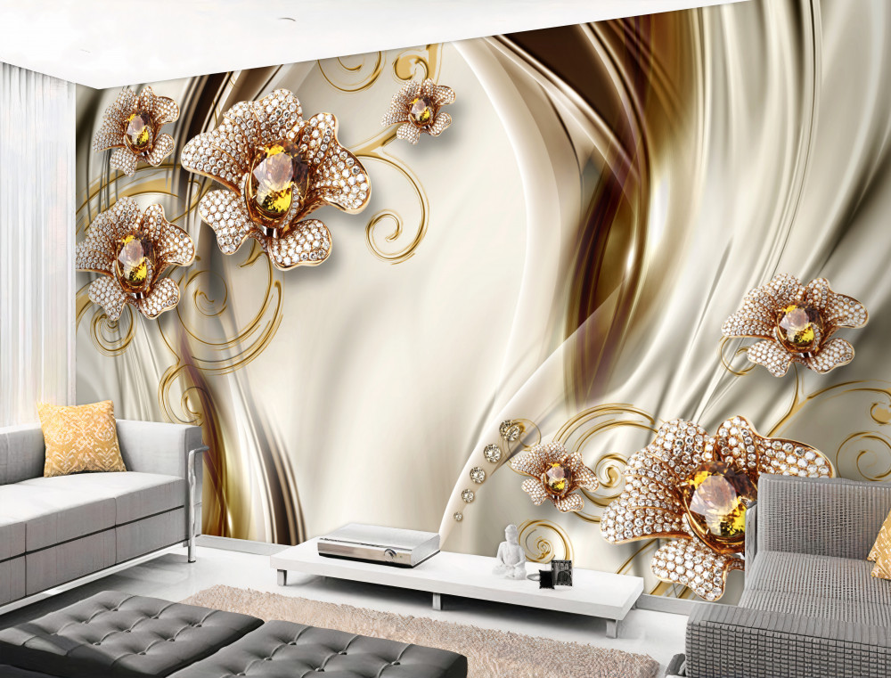 Fototapeta kwiaty z kamieni