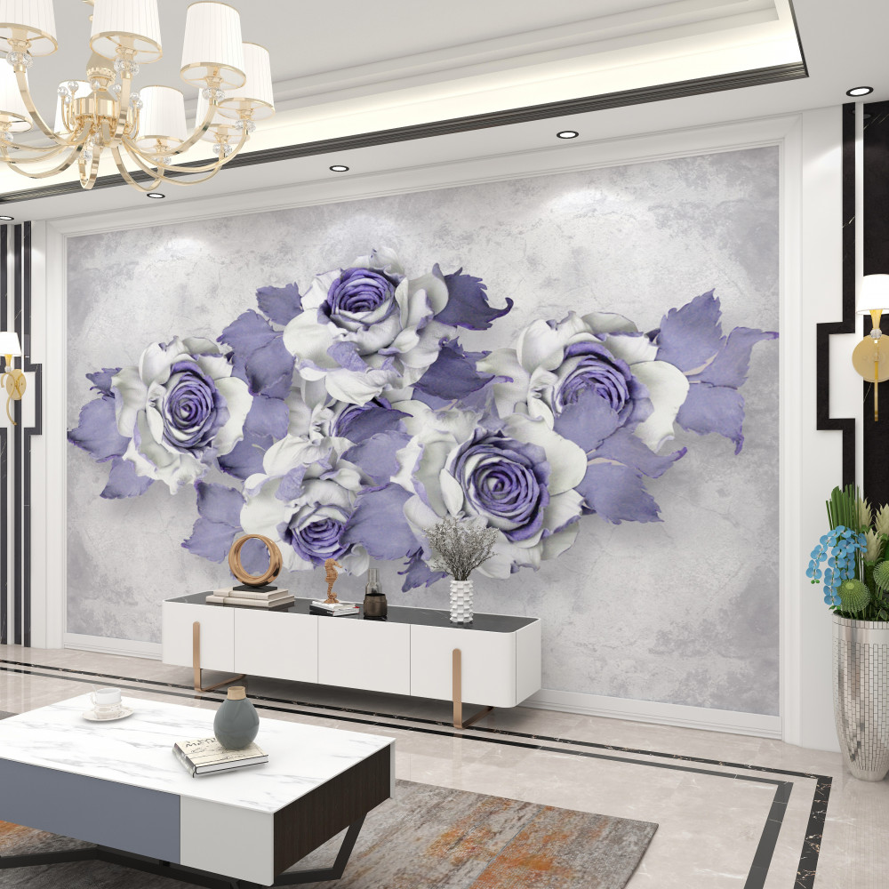 Fototapeta liliowe kwiatowe otoczenie