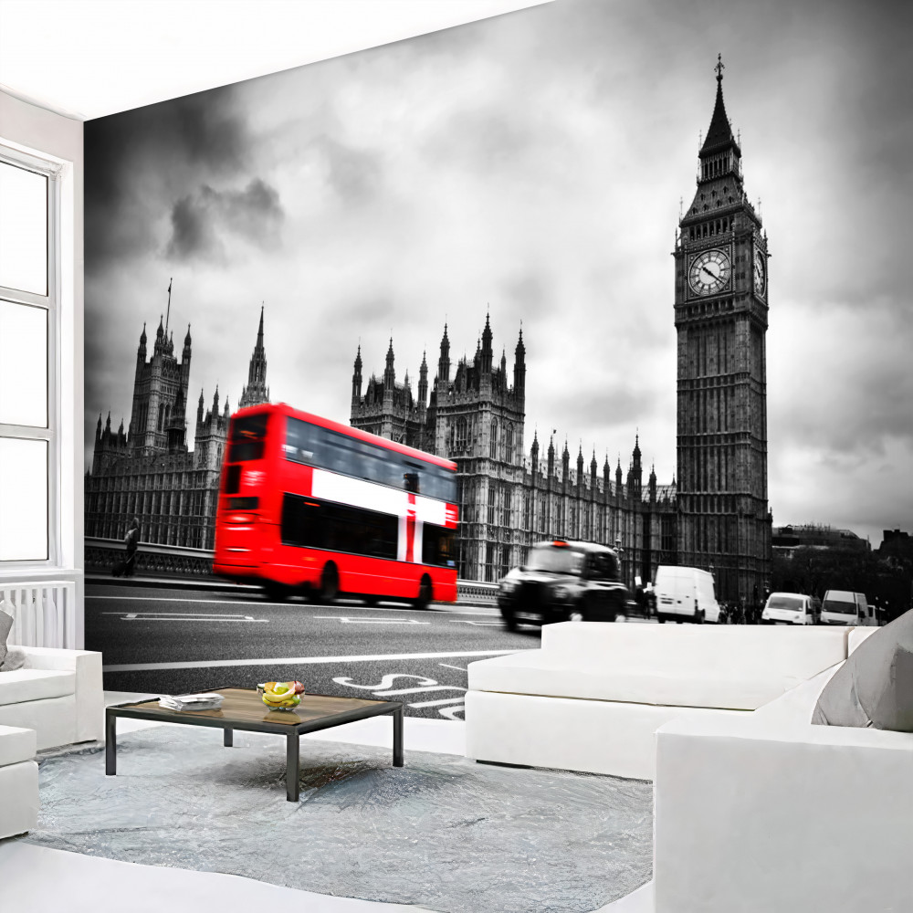 Fototapeta autobus na London Street