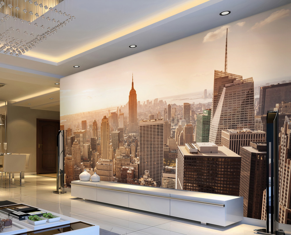 Fototapeta wschód słońca nad Nowym Jorkiem