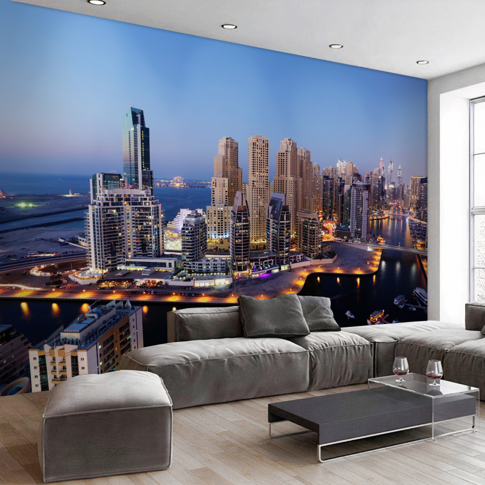 Fototapeta zmierzch nad Dubajem