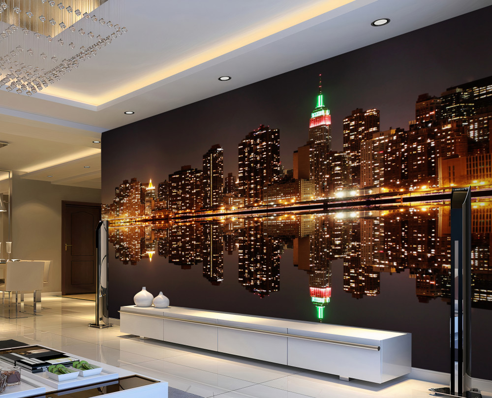 Fototapeta lustro lustro miasta w wodzie