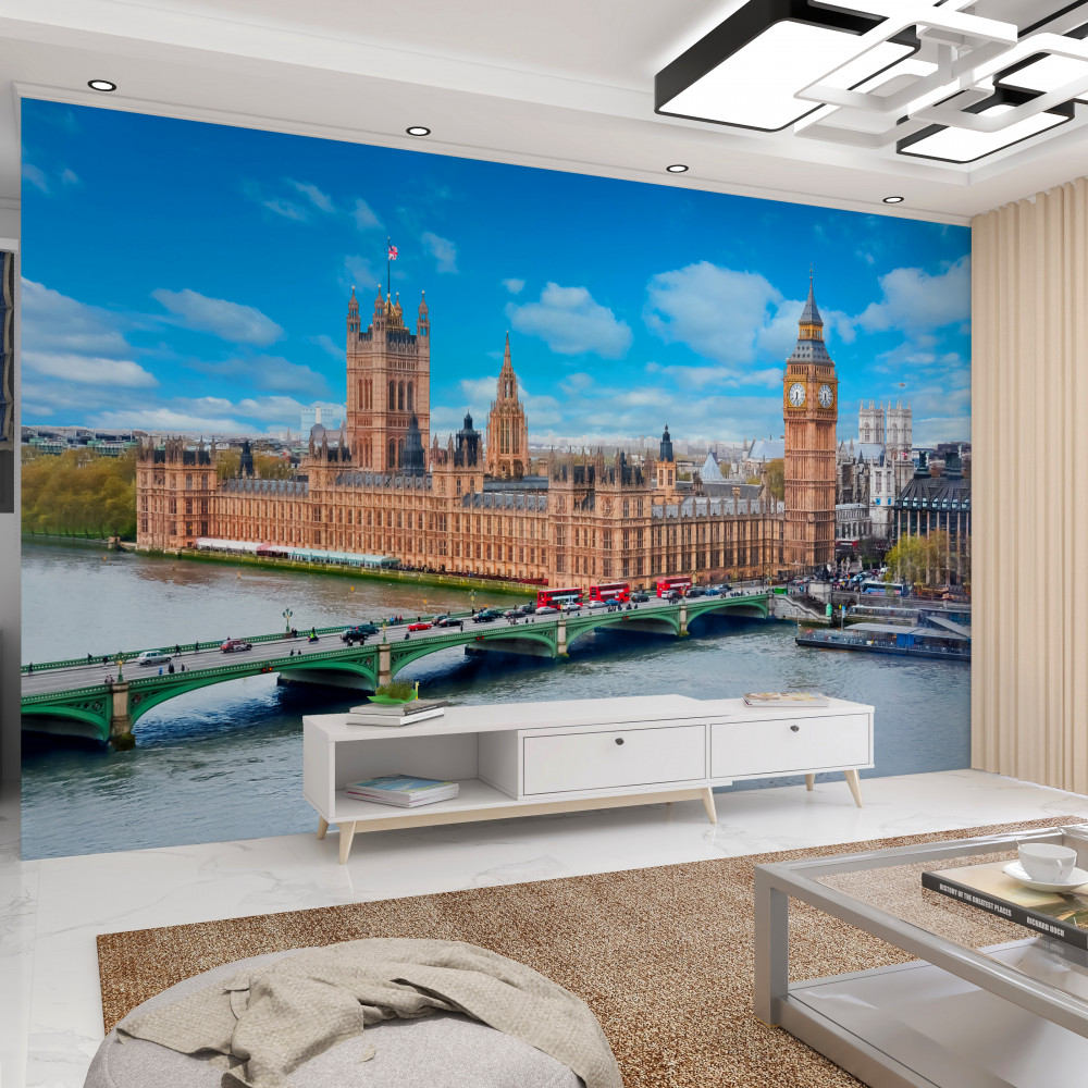 Fototapeta serce londynu, big ben i parlament