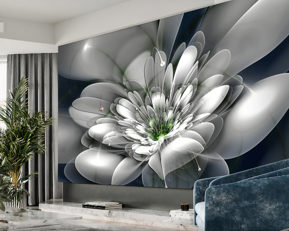 Fototapeta ogromny biały kwiat