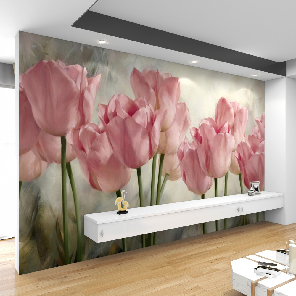 Fototapeta delikatne różowe tulipany