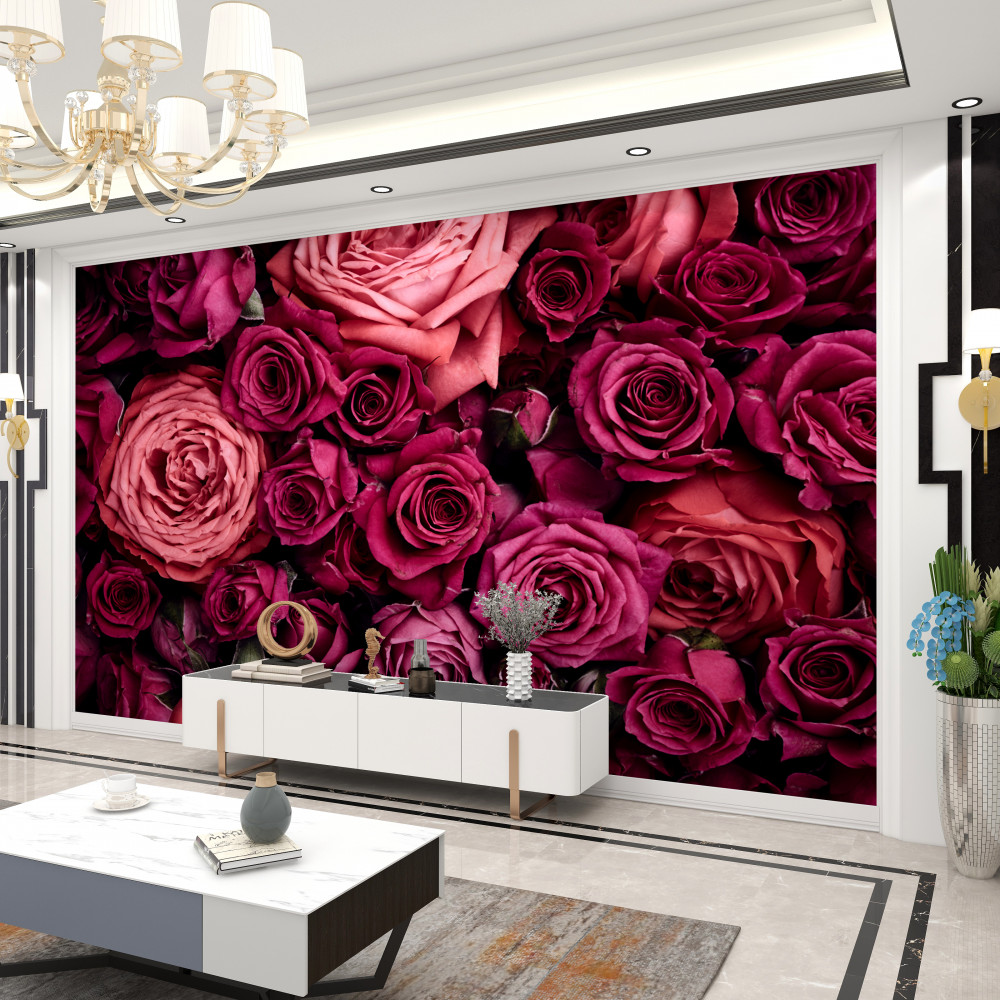 Fototapeta kompozycja pachnących różowych róż