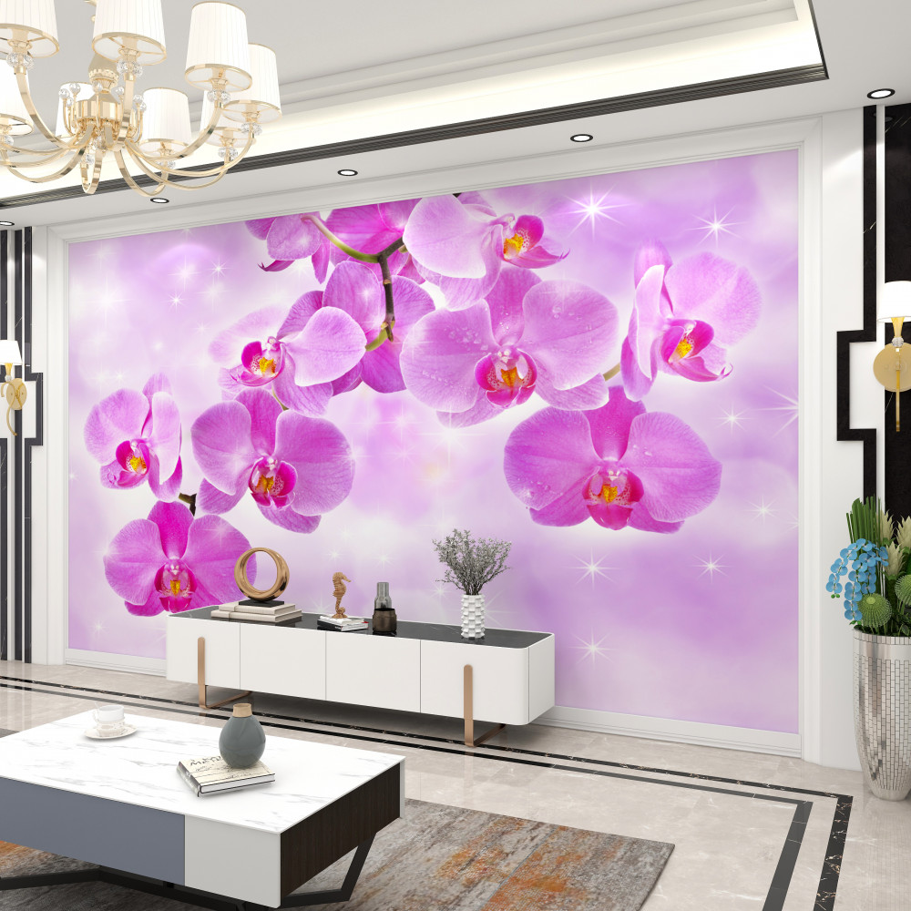 Fototapeta wiszące fioletowe orchidee