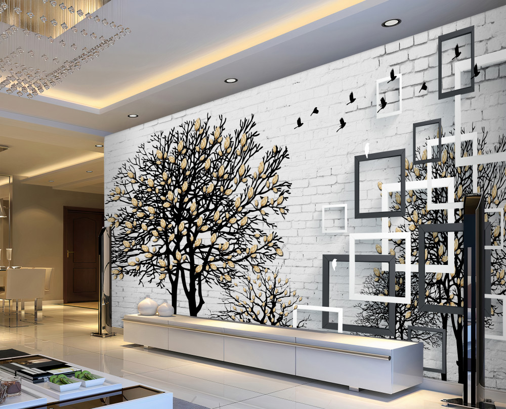 Fototapeta ptaki odlatują od powalonego drzewa