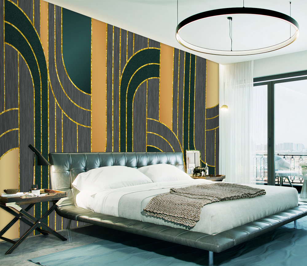 Fototapeta gładkie, ciemne, płynne linie