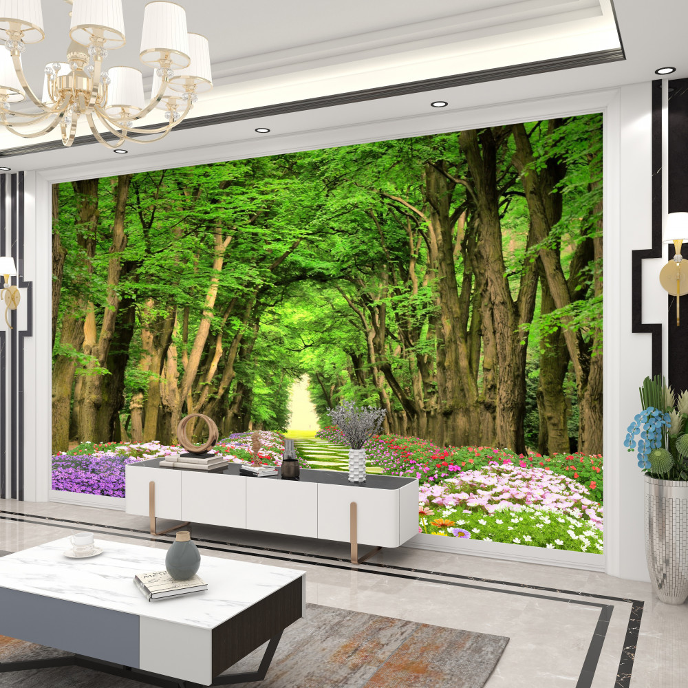 Fototapeta wygodna ścieżka przez zielony las