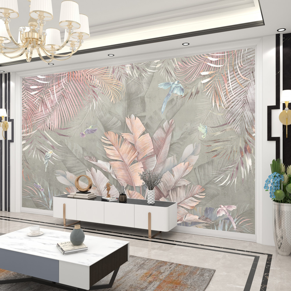 Fototapeta delikatne różowe tropiki