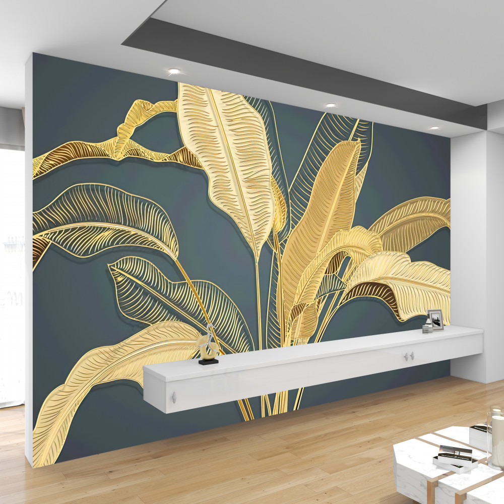 Fototapeta brązowe liście z piór w bukiecie