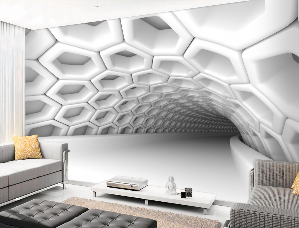 Fototapeta nieznany w niekończącym się tunelu